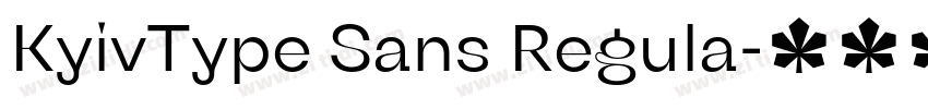 KyivType Sans Regula字体转换